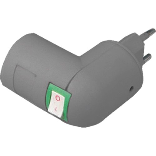 Переходник вилка-патрон Ecola E27 с выключателем серебрянный фото Переходник вилка-патрон Ecola E27 с выключателем серебрянный картинка